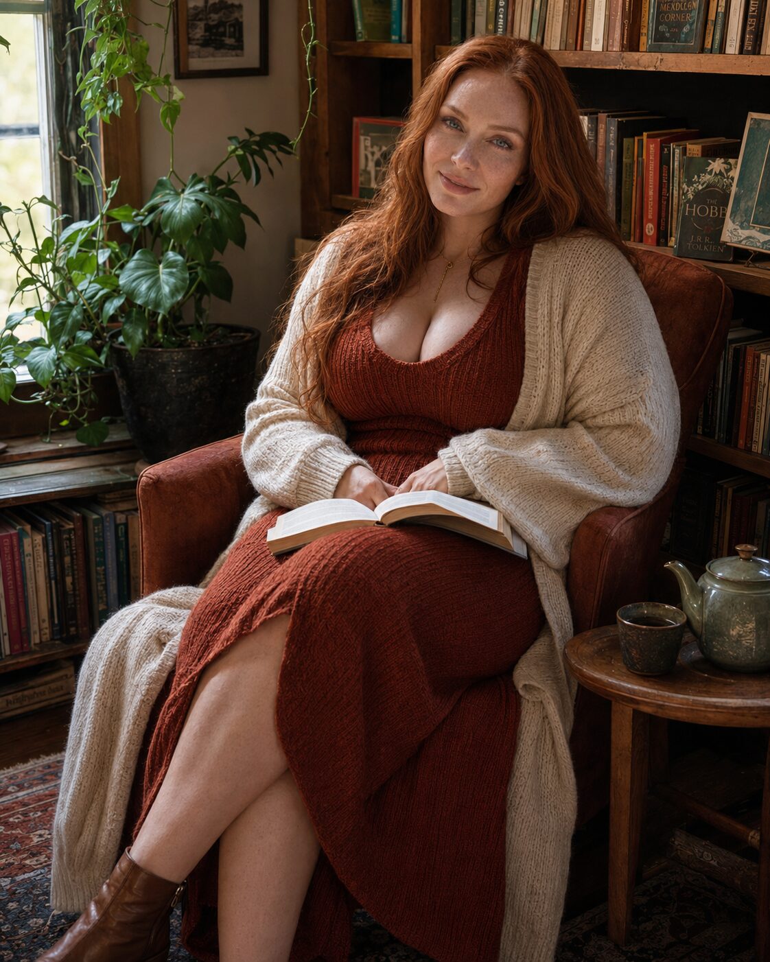 Fiction mostly — fantasy, romance, the Irish writers she grew up on. Reading is the one place she isn’t being read: no comments, no questions about her hair, nothing to be but a person following a story.
