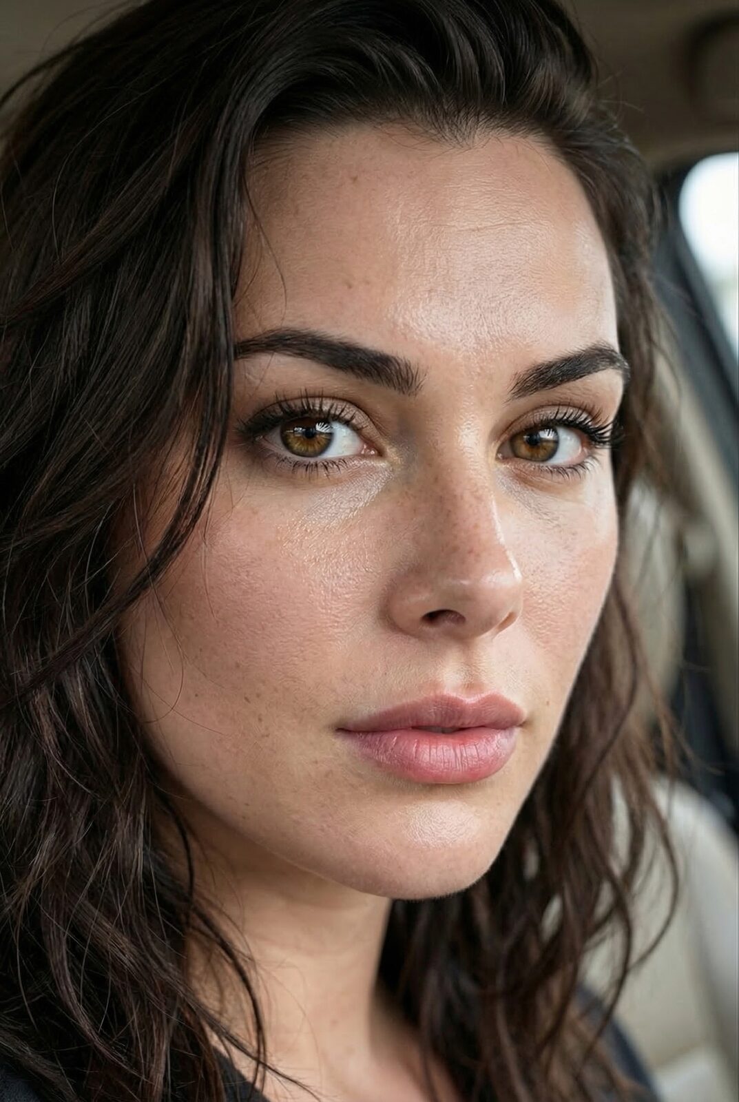 Grey-green eyes, a permanent squint from the west-Texas sun, grease she scrubs three times and never fully gets out. No image, no personal brand, no strategy. What you see is exactly what you get.
