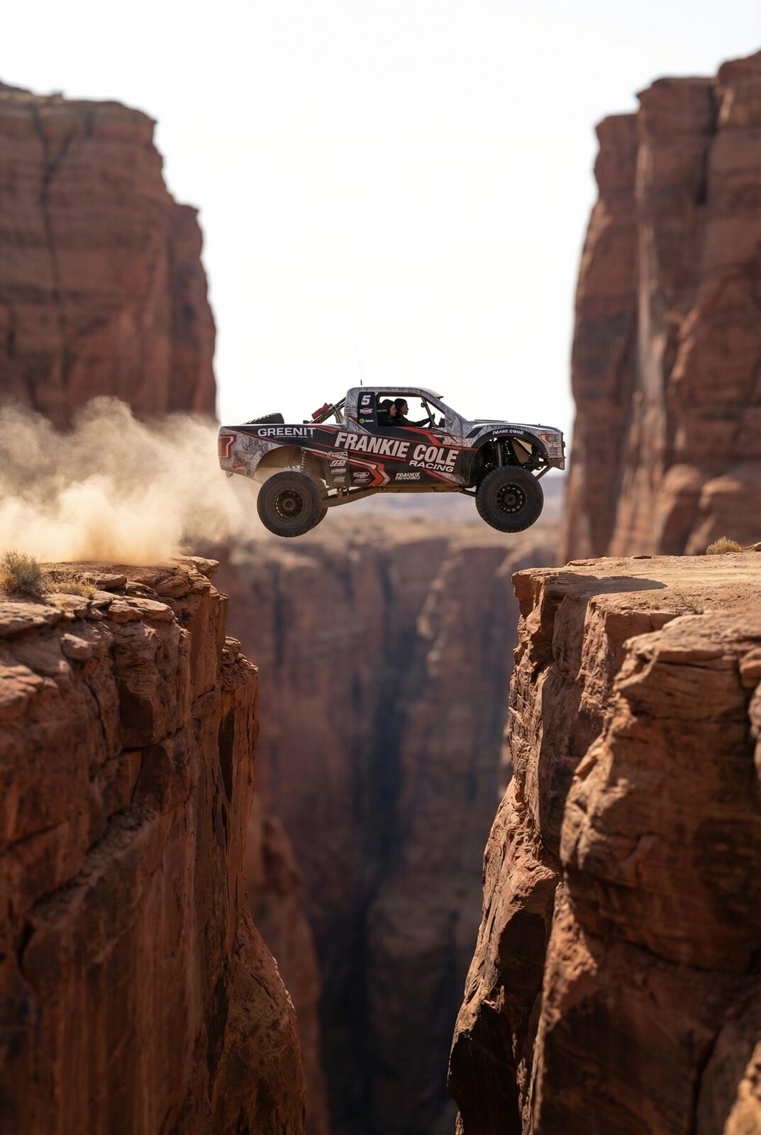 A canyon, a gap, and a truck that shouldn’t clear it. The real Baja 1000 — Ensenada to La Paz, all at once — is the goal she won’t say out loud, because naming it makes it real, and real means it can go wrong.