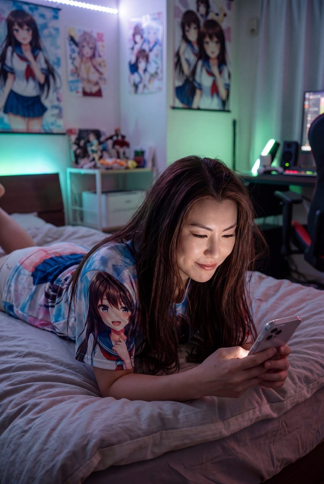 In bed with the phone, answering the day’s comments. Somewhere in the feed is her mother asking when she’ll settle down, and an ex who called all of this “a cute hobby” while showing her off like a trophy. She ended that. Plenty of men want Mai Shiranui, she learned. The ones worth keeping would have to want Mai Tanaka.