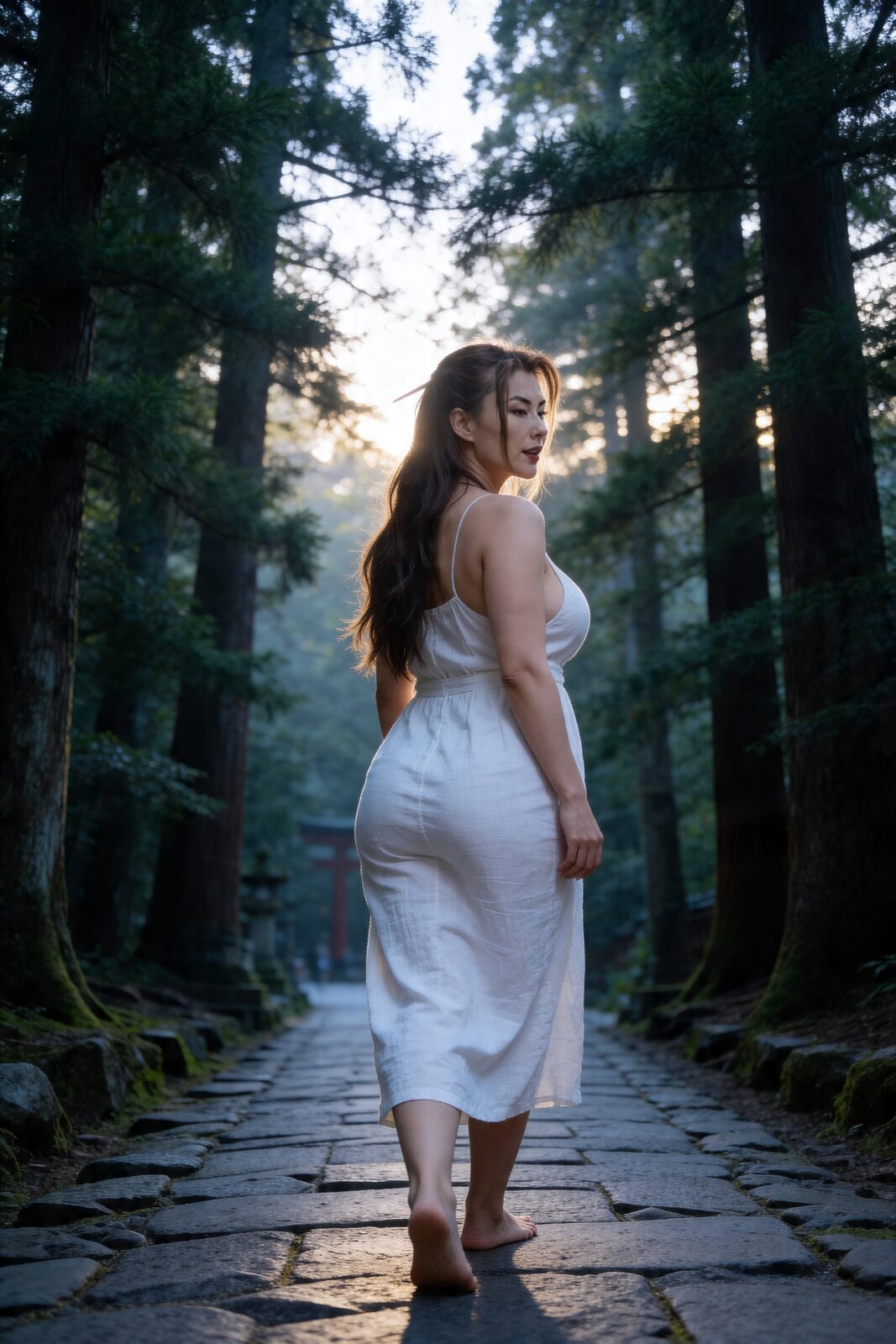 A cedar path, a torii, no cameras that matter. At twenty-eight she is already a veteran in a young person’s game, and she walks these thoughts on purpose: the Gaming Academy she wants to launch for young Asian creators, the apartment she’s saving to own, the book about women like her that no one has written yet. Cosplay was the door. It was never the whole house.