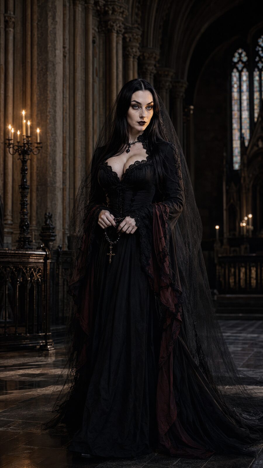 Calling cards, mourning periods, memento mori worn against the skin — she keeps the small Victorian rituals daily, not as performance but because they still work. Society decided death was a thing to hide. She decided, at nine years old, that it was a thing to hold honestly and out loud.