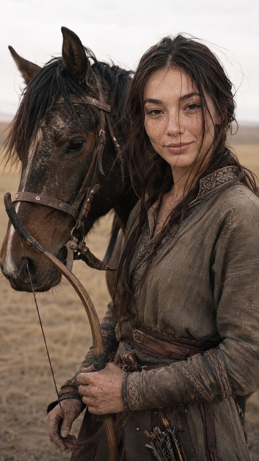 Her mother grew up near Almaty, where a horse is not sport or money but ancestor — the Kazakhs tamed it first, five and a half thousand years ago. Half of Orla began on that steppe.